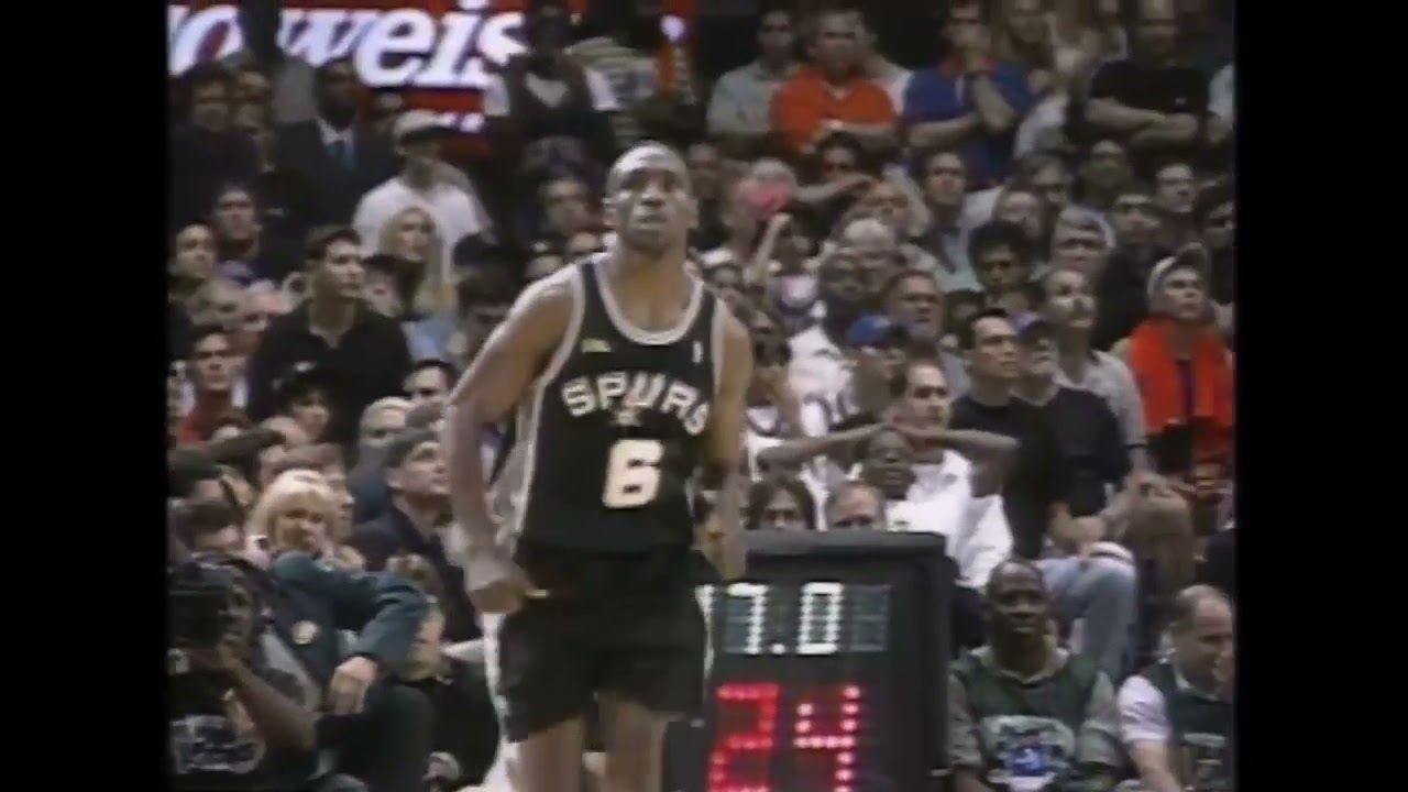 Avery Johnson shoot for the title - NBA Finals 1999 Game 5