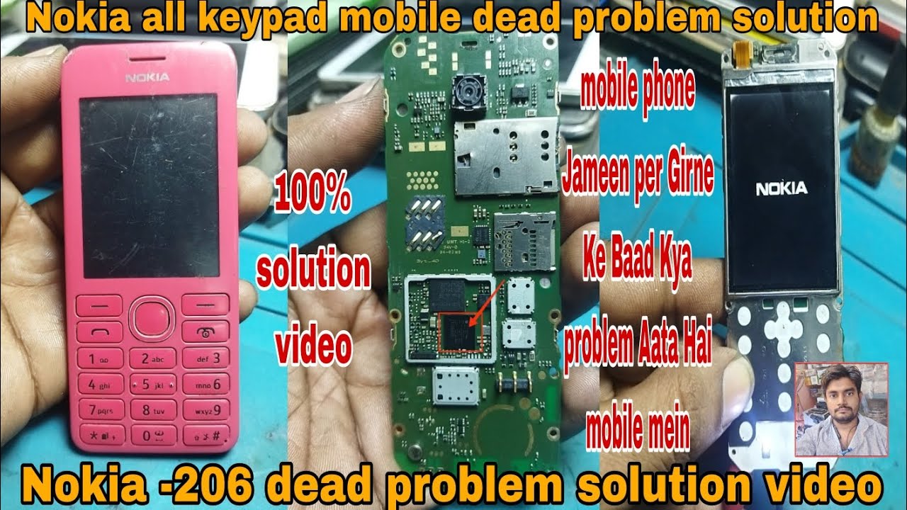 Nokia keypad mobile dead problem solution Nokia -206 dead solution#vikastech#mobilerepairing#nokia