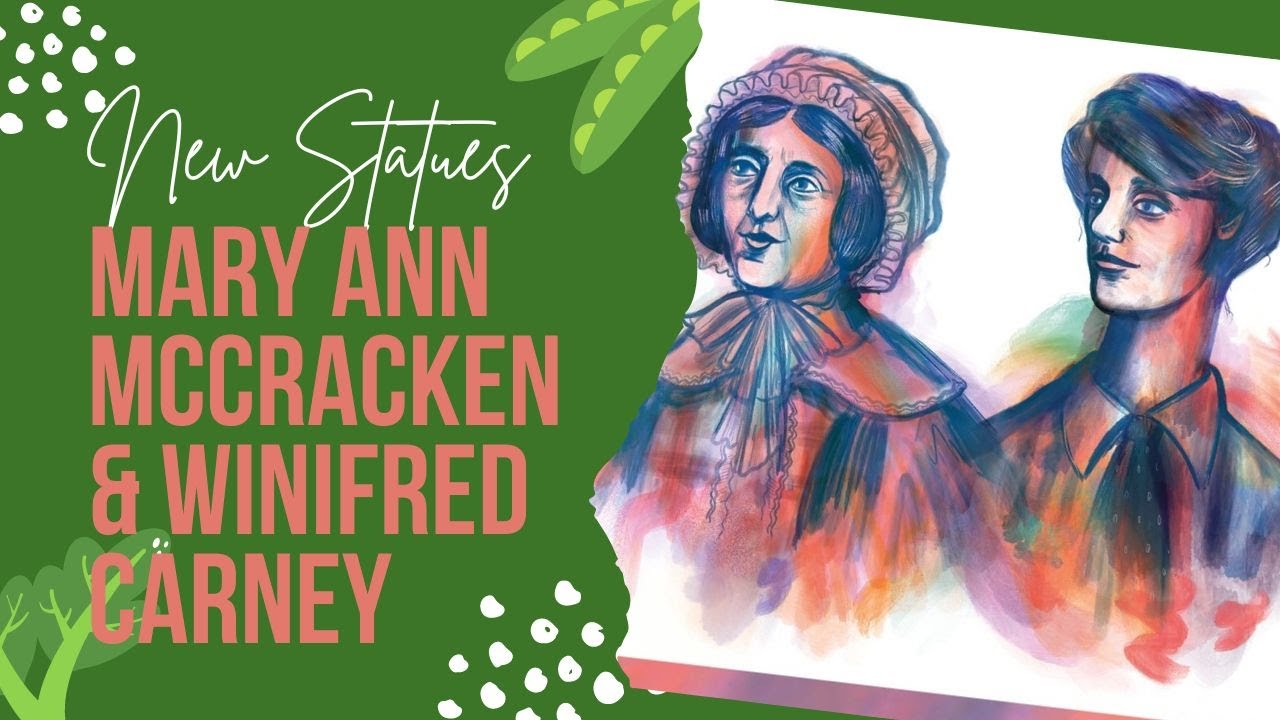 New Statues Unveiled at Belfast City Hall to Mary Ann McCracken and Winifred Carney