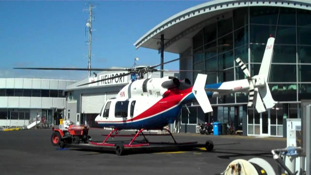 Bell 427 Helicopter Startup Twin Pratt & Whitney PW207D Run up & take off