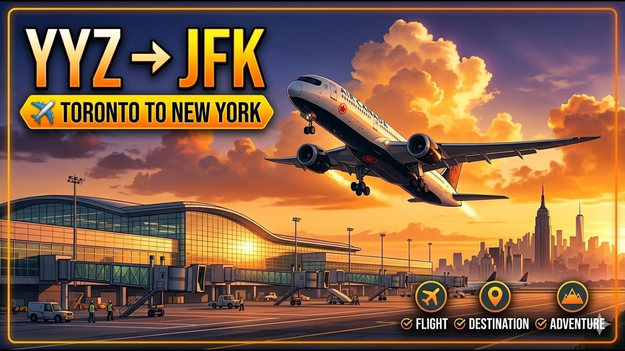 POV: Flying from Toronto to New York ✈️