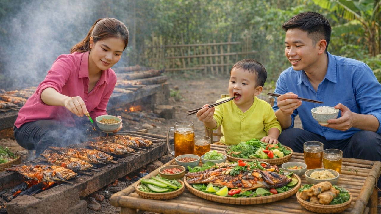 How To Marinate Fish And Make Authentic Country-Style Smoked Fish With My Son - Sold At The Market