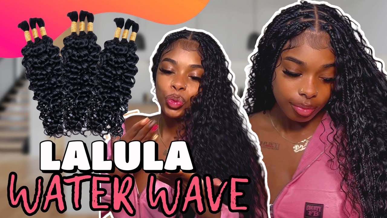 FULL Butt Length Water Wave Boho Braids ft. Lalula Bulk Human Hair