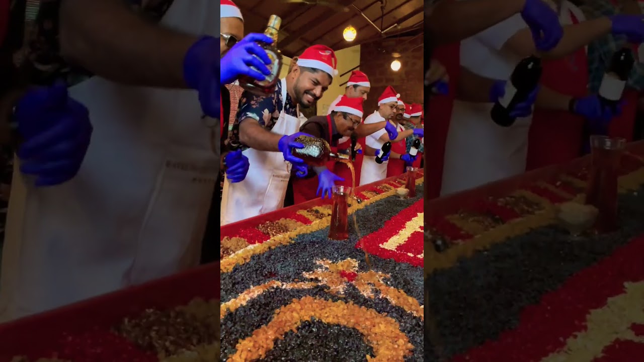 2 months inside jar Cake mixing for Christmas #youtubeshorts