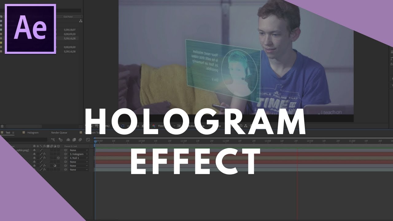 Hologram Tutorial in After Effects