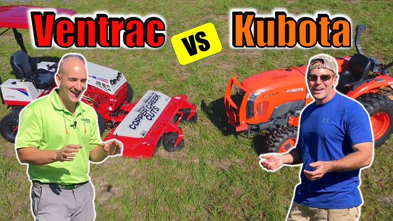 VENTRAC 4520 with Tough Cut Deck Challenges a Kubota Compact Tractor!
