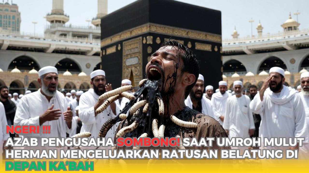 AZAB PENGUSAHA SOMBONG! Saat Umroh Mulut Herman Mengeluarkan Ratusan Belatung di Depan Ka’bah