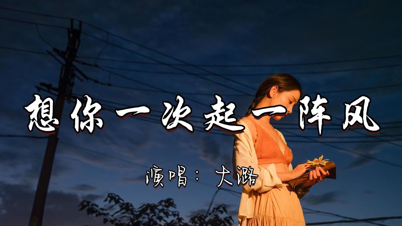 大潞 - 想你一次起一阵风『想你一次就起一阵风 你不会懂我思念汹涌 如今我们隔着山水重重 你是否已忘了过去种种。』『动态歌词MV』