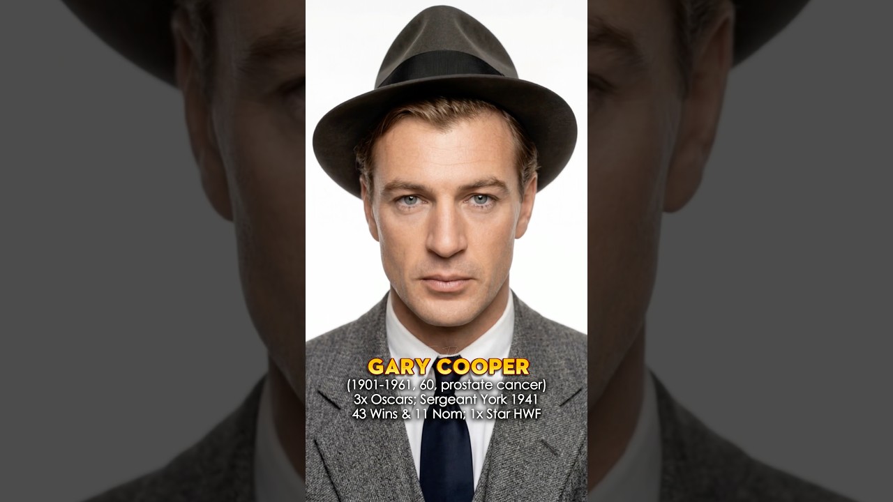Classic Hollywood Men: Young vs Old (Ai Then vs Now)
