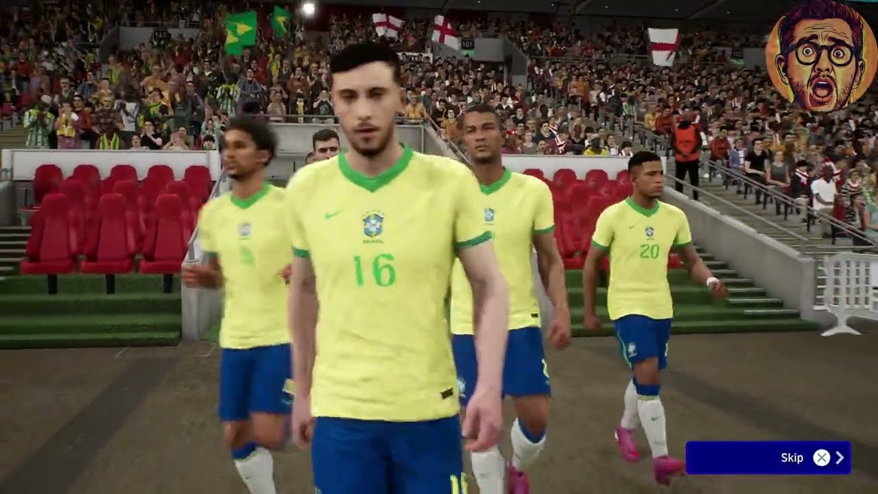 England 0 vs 2 Brazil | eFootball 26 PS5 Gameplay