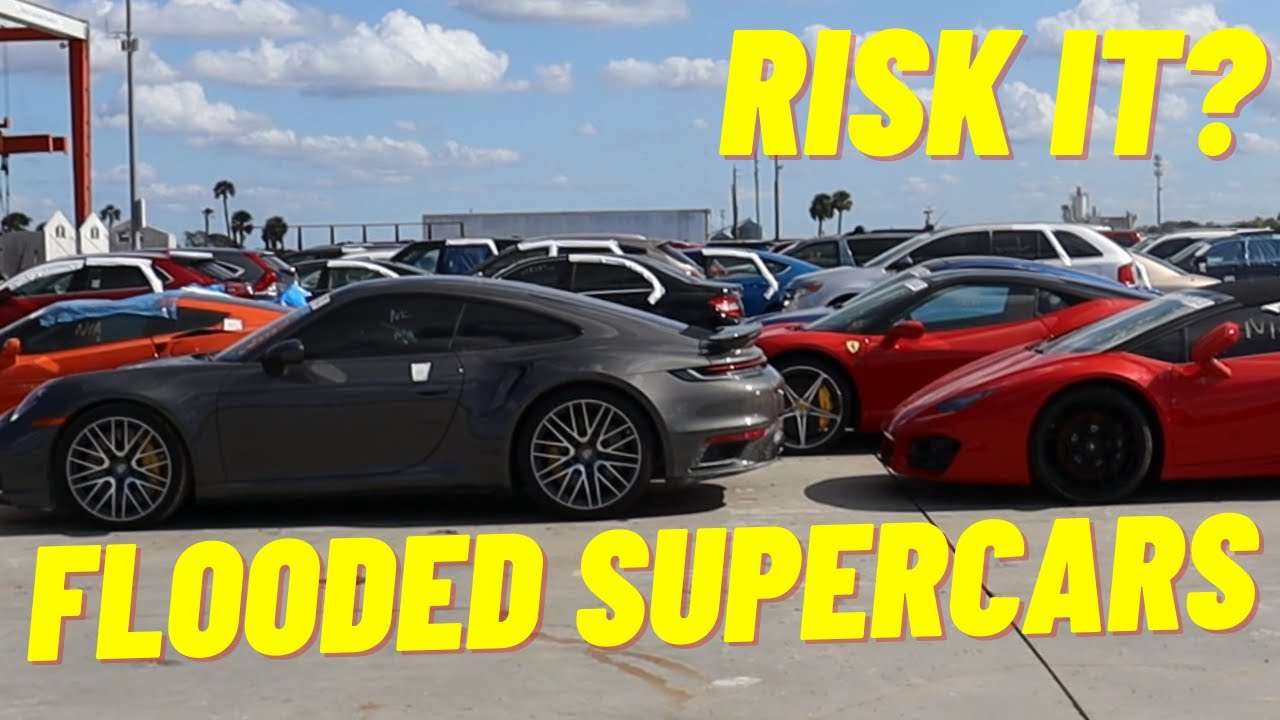 SHOULD WE RISK IT ALL & BUY A FLOODED SUPERCAR? FLORIDA COPART