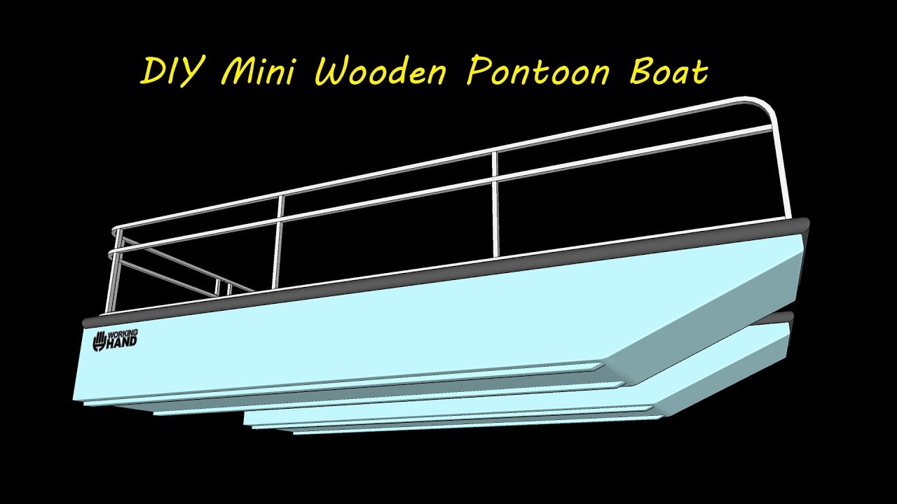 DIY MINI WOODEN PONTOON BOAT
