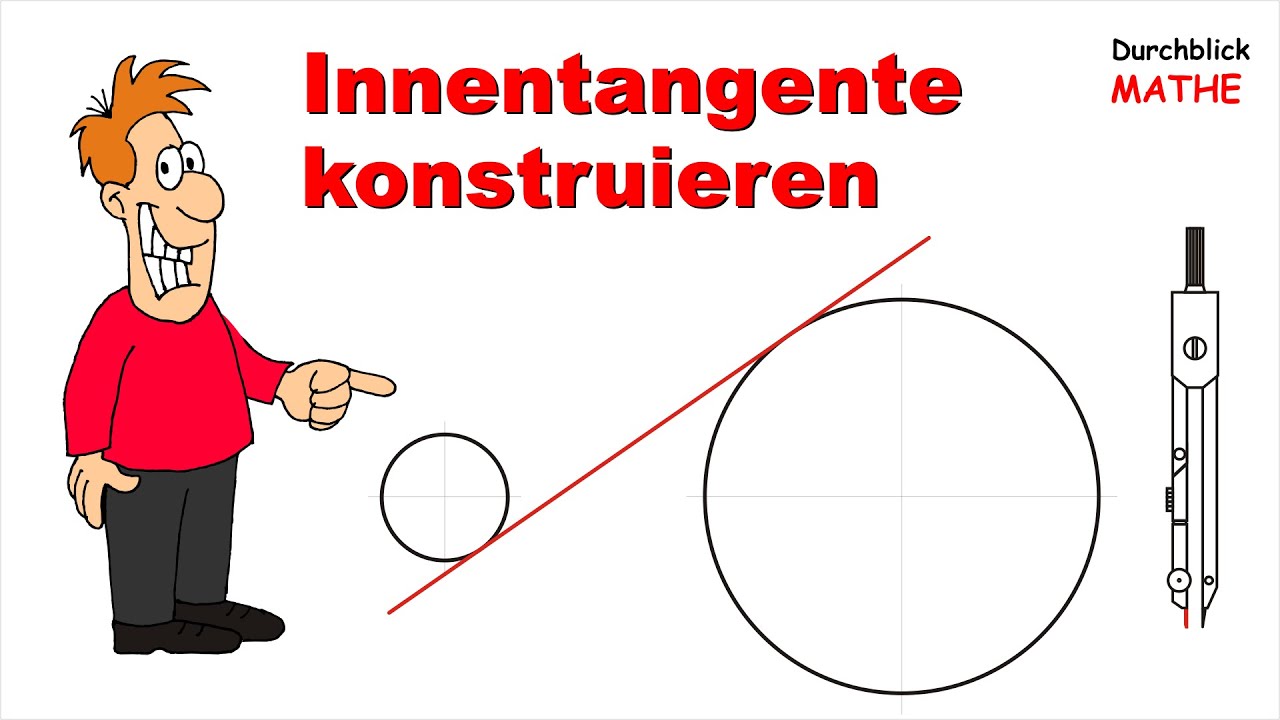 Tangente zwischen zwei Kreisen konstruieren