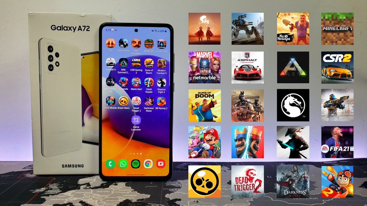🎮 Probando 20 Juegos En El Samsung Galaxy A72 🕹️ 2022
