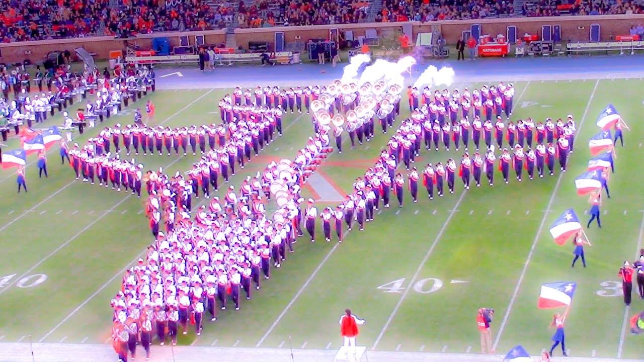 UVA Cavalier Marching Band Halftime (Military Appreciation Day and Band Day 2016) Miami 11-12-16