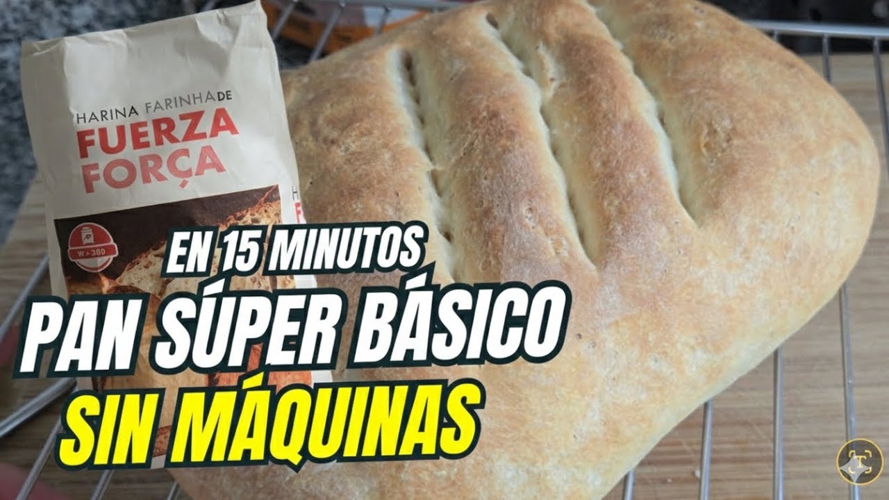PAN SUPER BÁSICO con Harina de Mercadona: ¡Solo 4 ingredientes y sin máquinas!