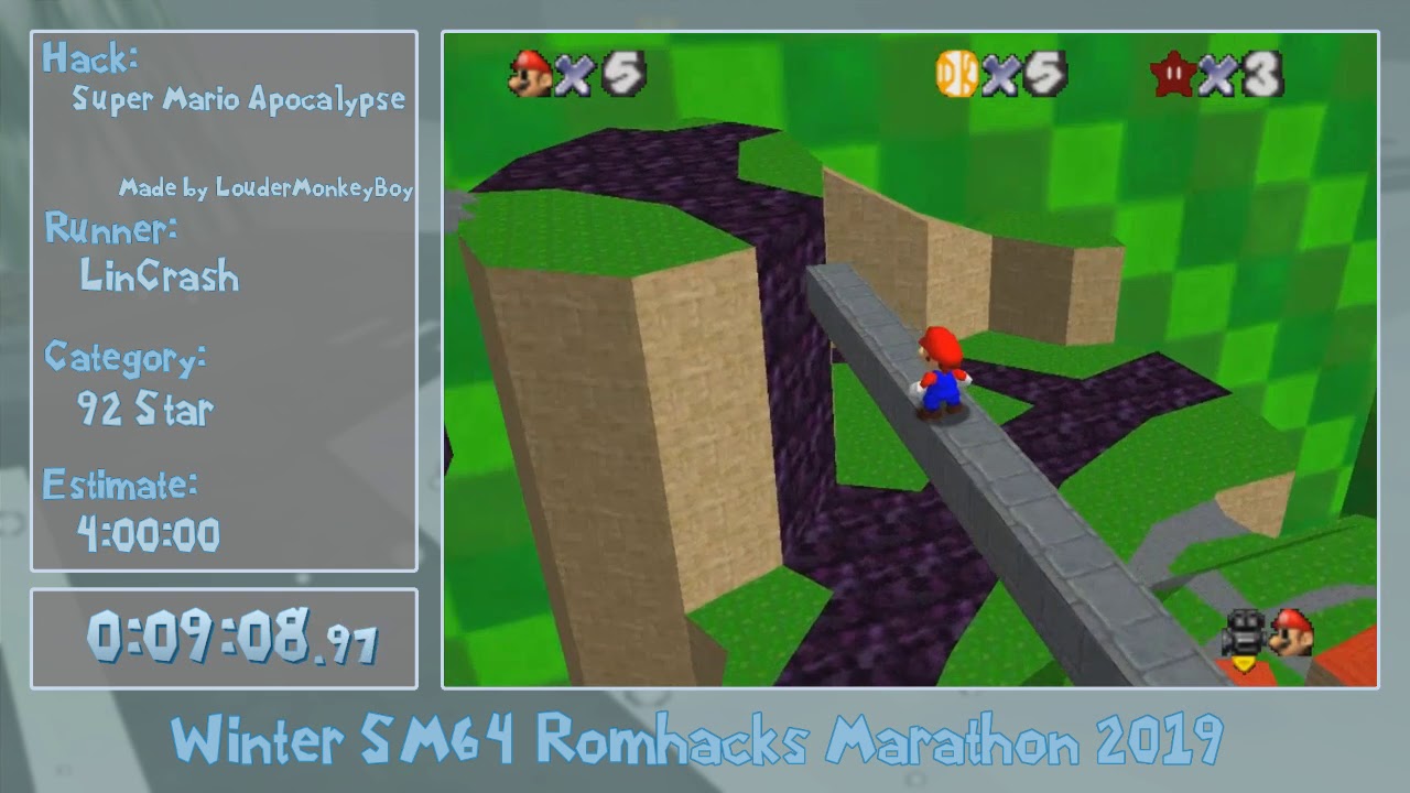 WSRM2019 - Super Mario Apocalypse 92 Star by LinCrash
