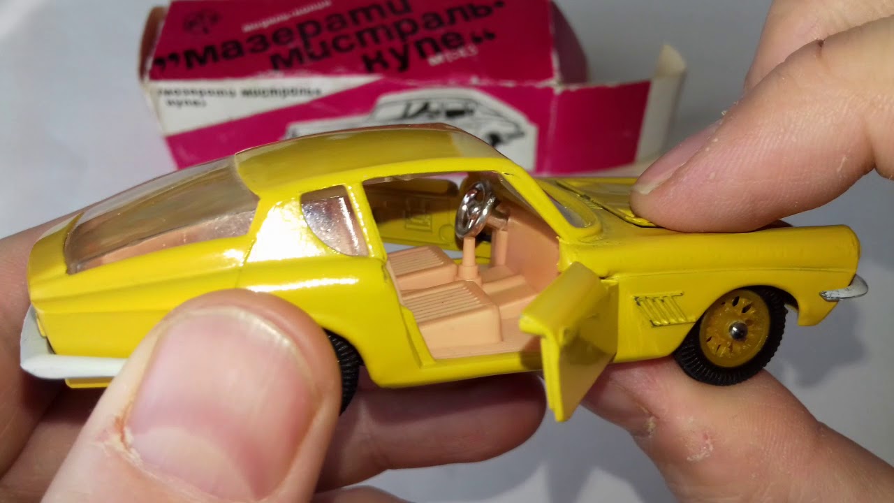 Ремейк из СССР: нередкая модель в редком цвете. Мазерати Мистраль Купе/Maserati from USSR. 1:43.
