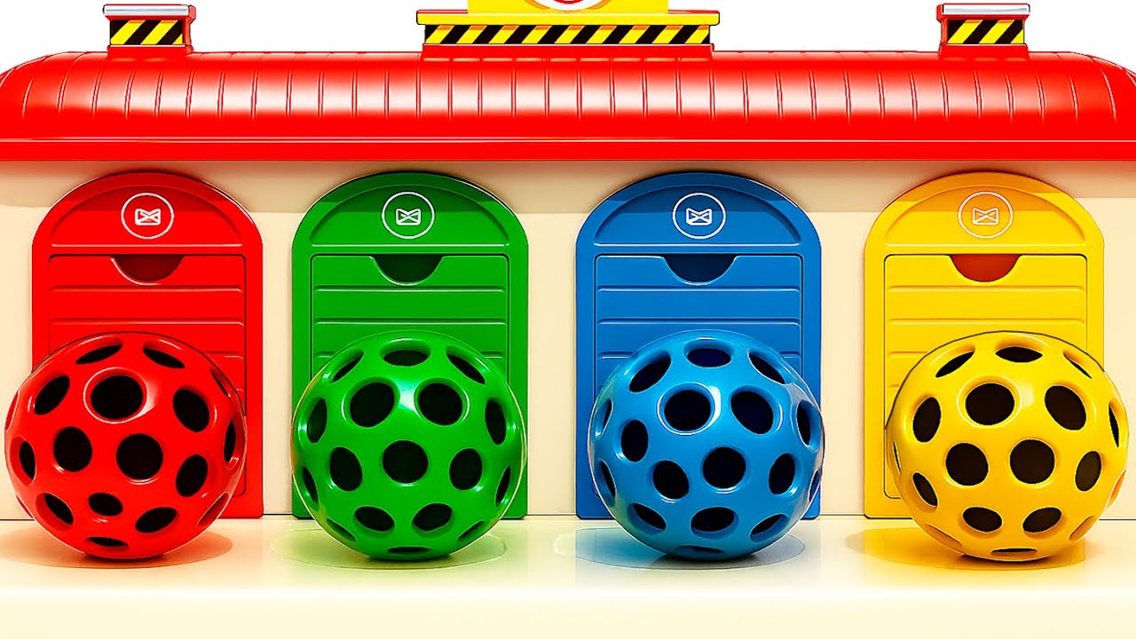 Satisfying Garage ASMR | Oddly Making 6 Funny Squishing Clay Balls Transformation Doors Garage ASMR