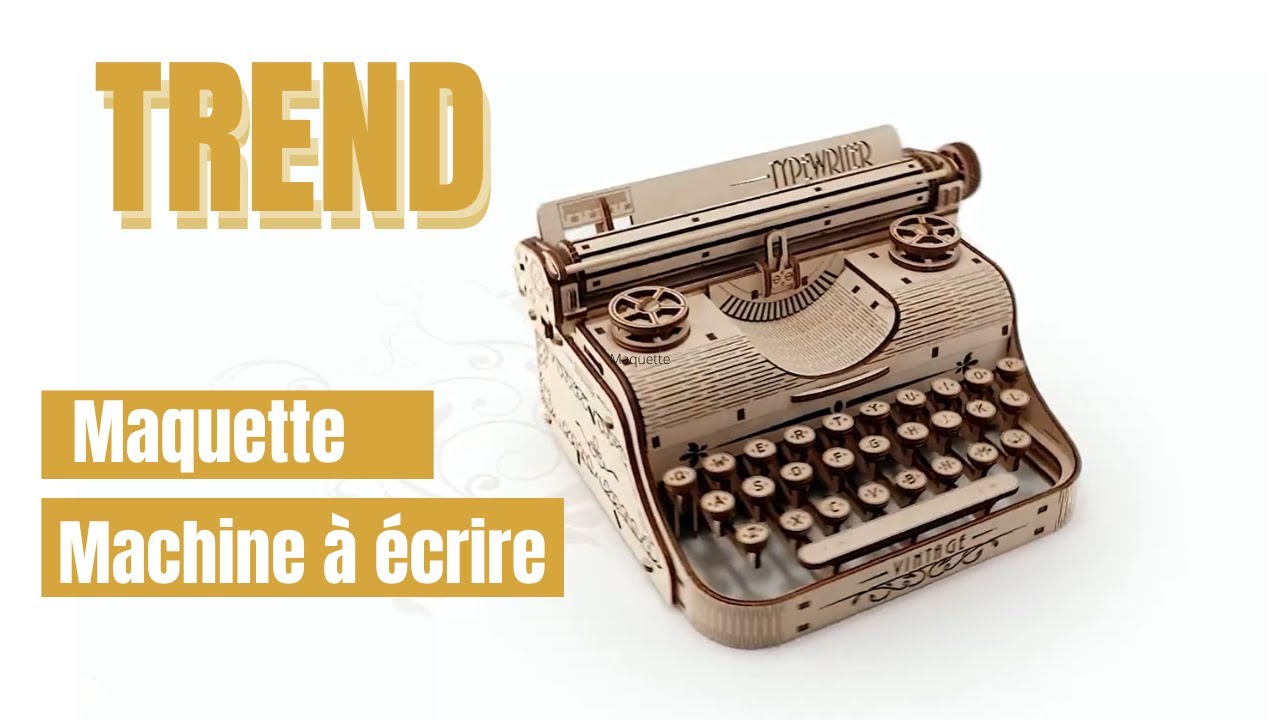 [TREND] Maquette en bois machine à écrire EWA Eco Wood Art   TYPEWRITER