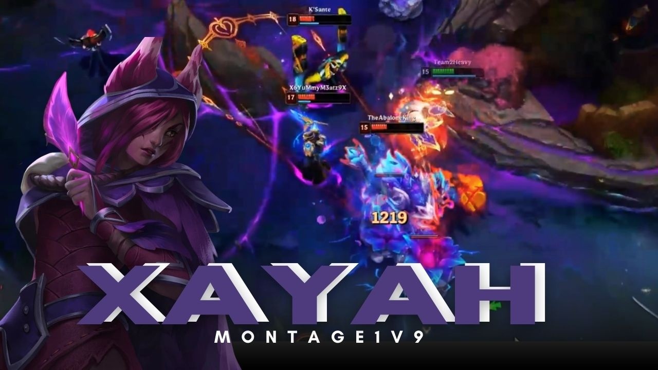 Xayah League Of Legends 1v9 Montage