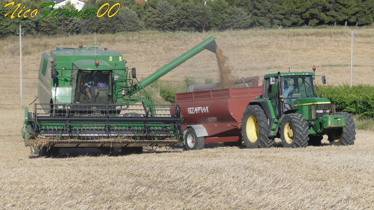 WHEAT 2K20 | DEUTZ-FAHR POWERLINER 4035H | JOHN DEERE 1450 CWS+ JD 618R | AGROMECCANICA POMANTE