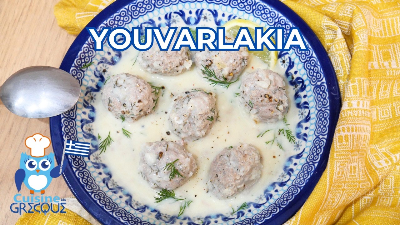 YOUVARLAKIA - Boulettes de viande grecques au riz à la sauce citron (avgolemono) : Recette Facile