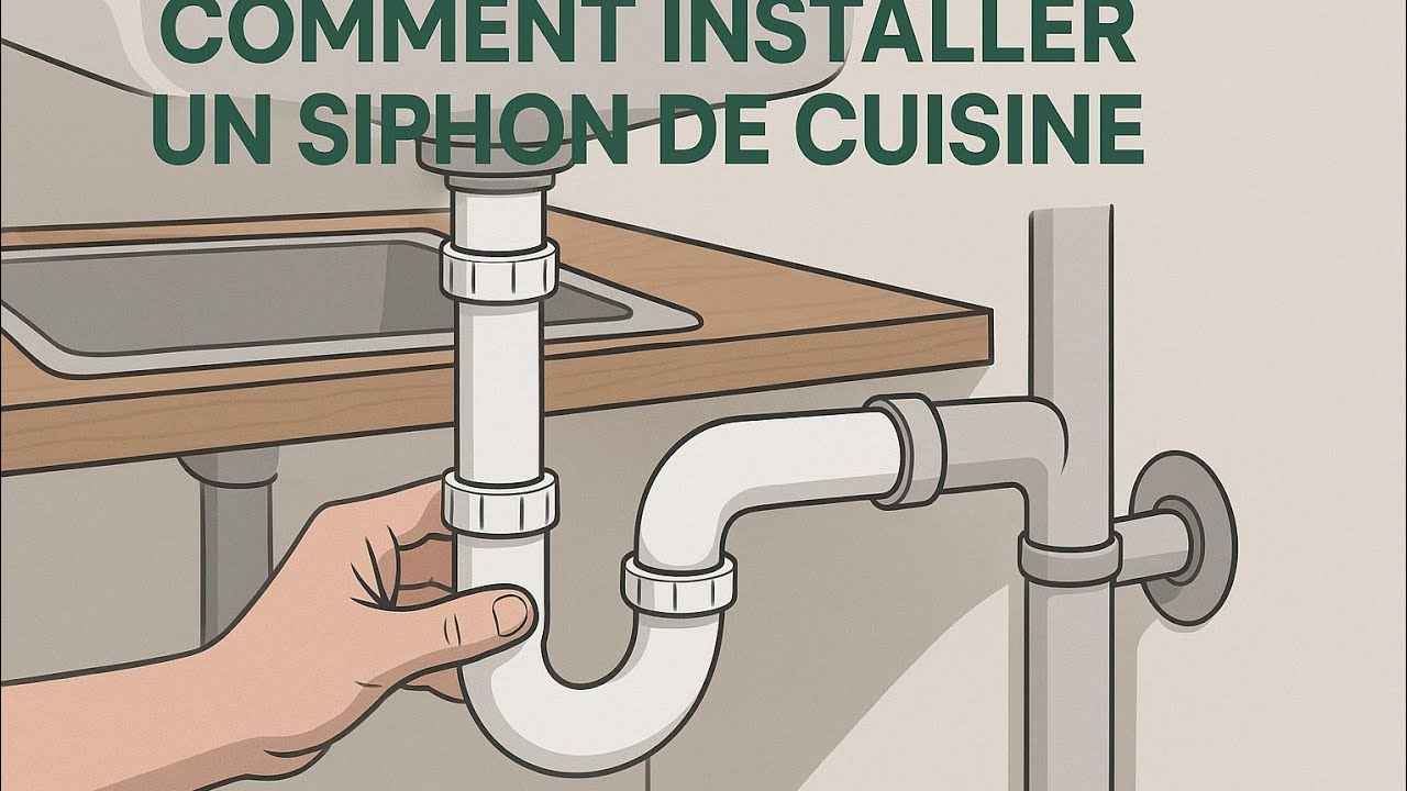 Comment installer un siphon de cuisine 