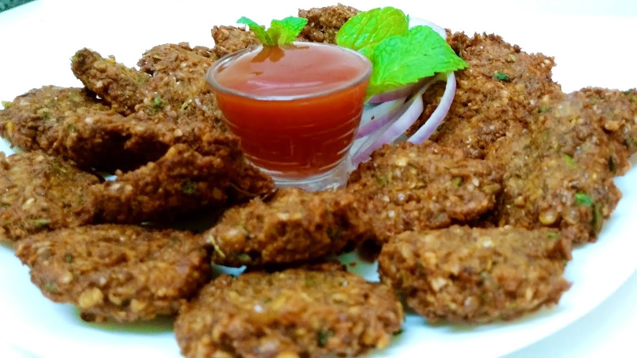 Akhe masoor k kabab - Vegetarian kabab - Easy indian veg kabab recipe
