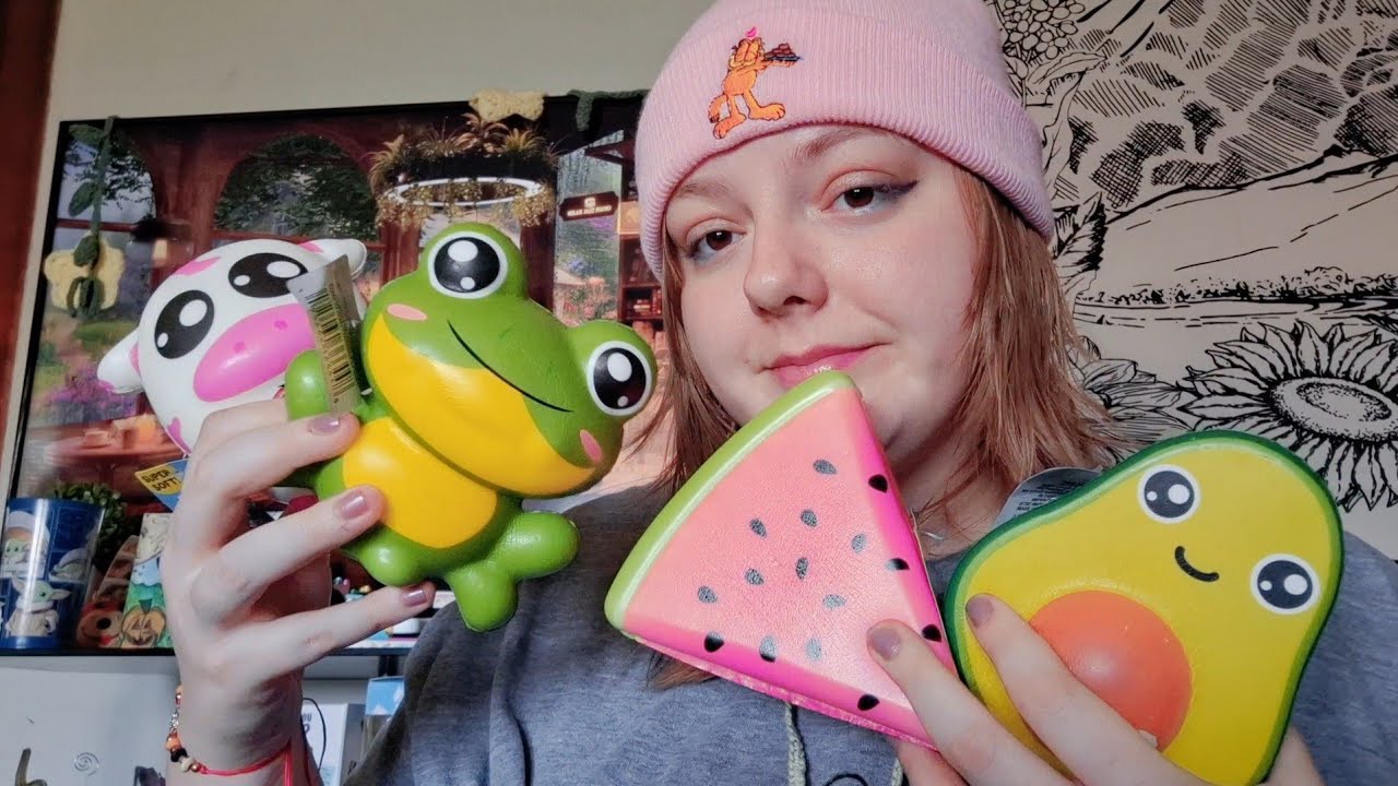 ASMR- Squishy Tapping and Squishy Chewing with Random Whispers (lofi)