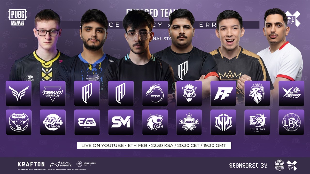 [EN] 404 ERROR x XSPACE AGENCY TOURNAMENT | GRANDFINALS | #pubgmobile  #pubgtournament #livestream