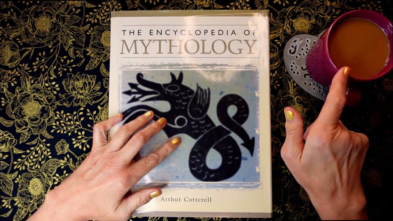 ASMR | Celtic Mythology Reading - Gorgeous Illustrated Book! Whispered Reading at Coffee Time
