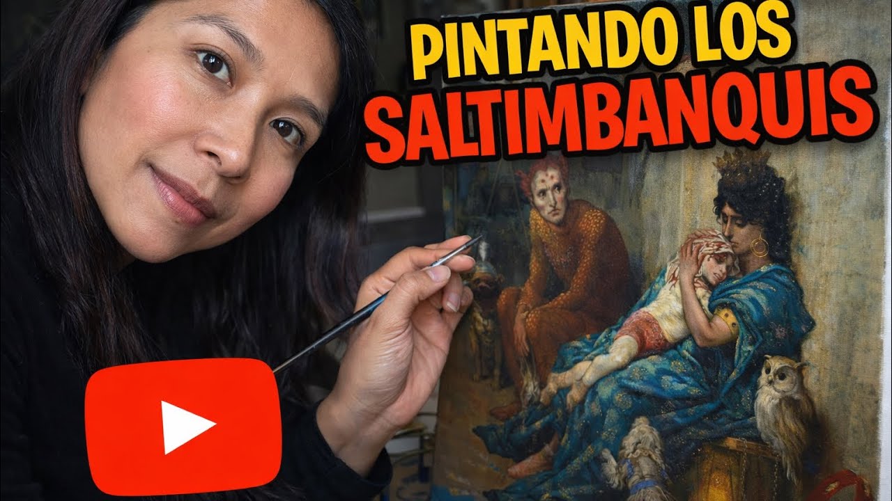 Pintando cuadro the saltimbanquis de Gustave Dore! Me queda bien? 😵