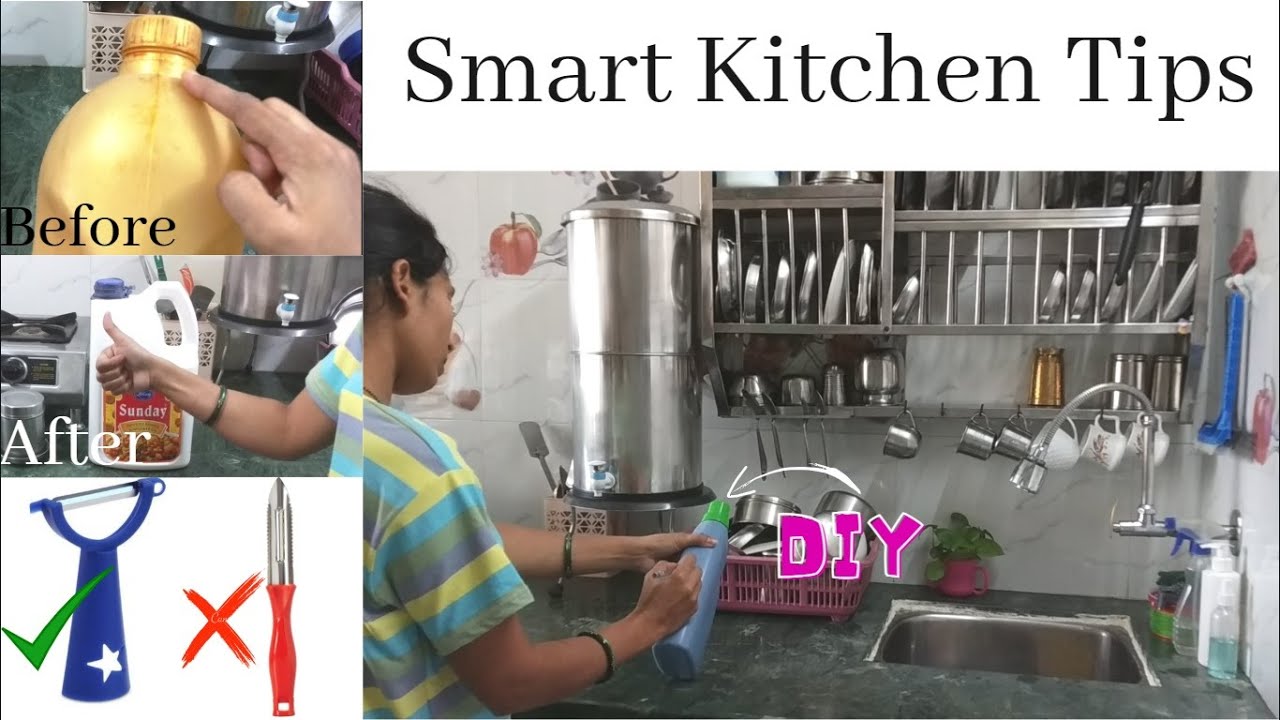 6 smart and practical kitchen tips and tricks | zero cost DIY | create simple and easy
