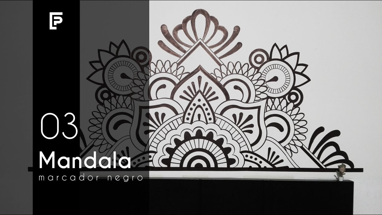 Mandala -  mural para cuarto