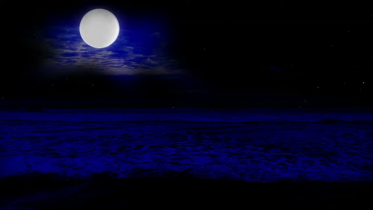 Cold Night Ocean❄️ Calming Waves to Relax Your Mind