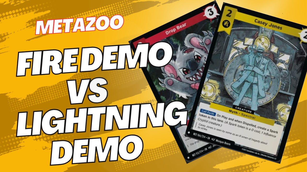 MetaZoo Gameplay | Demo Format [Fire vs Lightning]