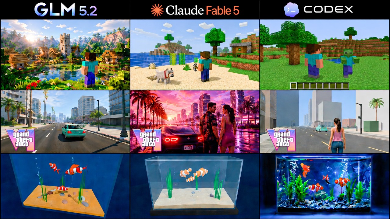 GLM 5.2 vs Claude Fable 5 vs Codex