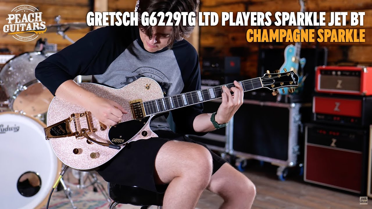 No Talking...Just Tones | Gretsch G6229TG LTD Players Sparkle Jet BT - Champagne Sparkle