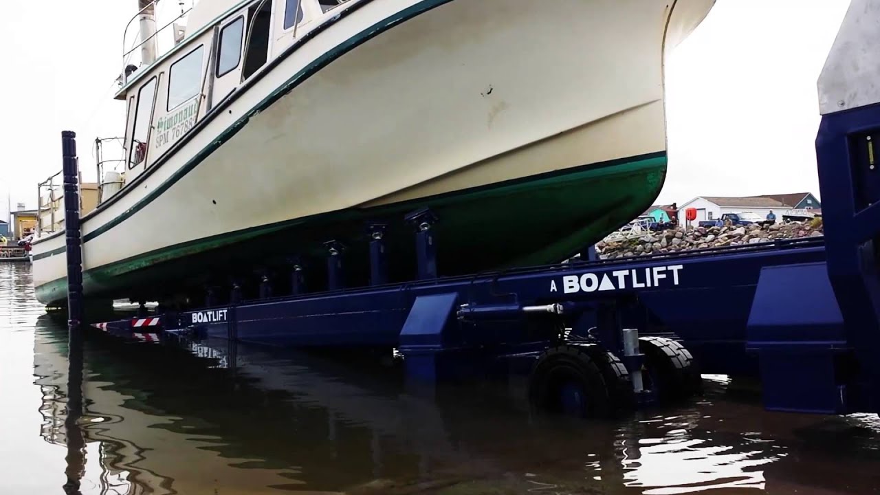CROC LIFT 45ton - Amphibious boat trailer for Saint-Pierre-et-Miquelon