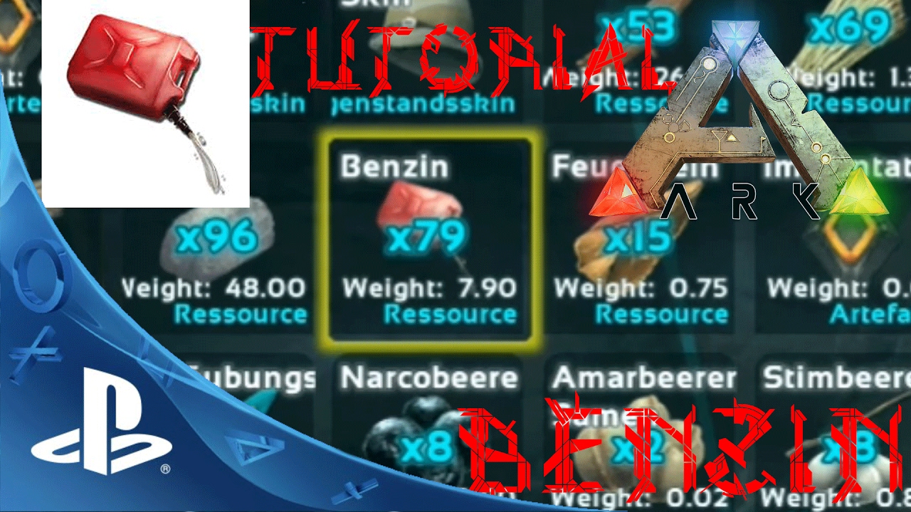 Ark PS4 Benzin Tutorial deutsch ARK PS4🇩🇪  ARK Playstation 4 Deutsch