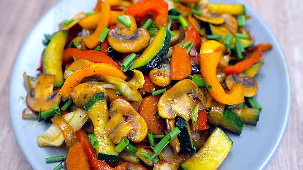 Вкусный ужин из овощей! Это так просто и быстро!