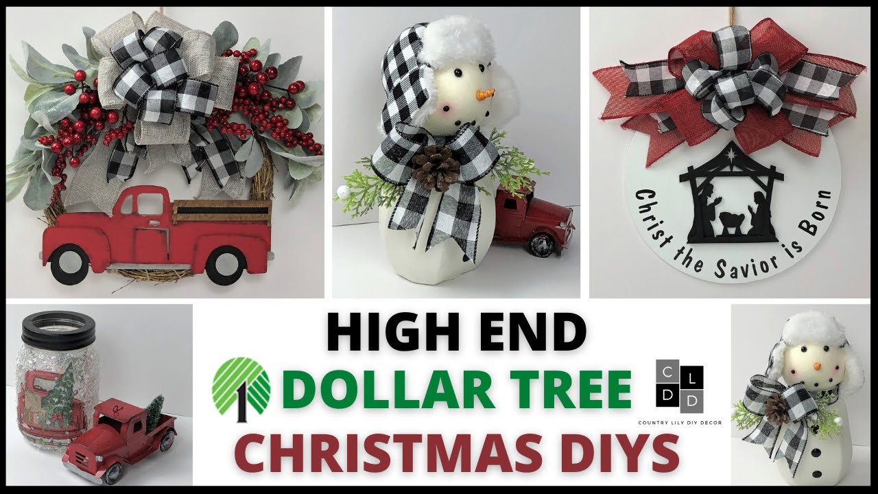 High End Dollar Tree Christmas Diys/Farmhouse Christmas Decor