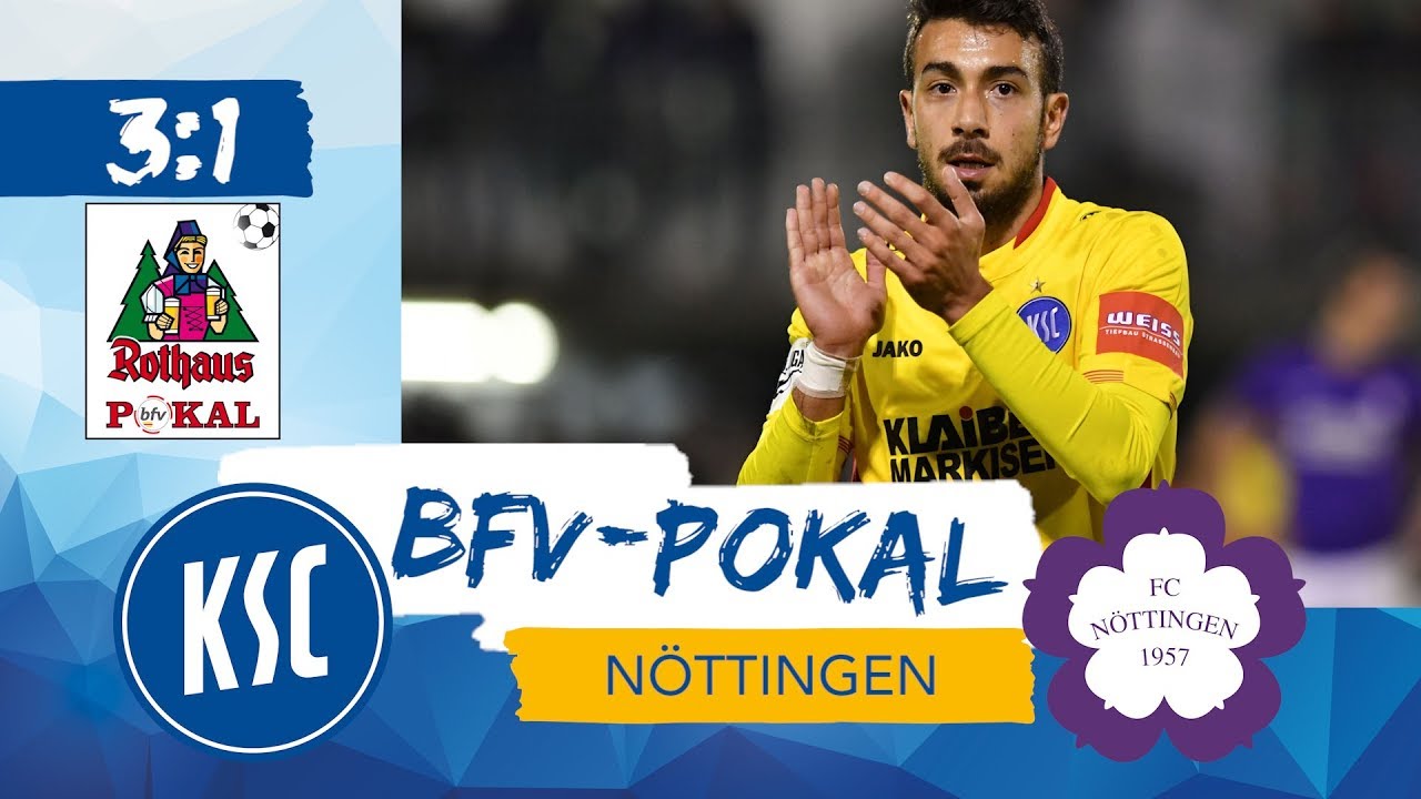 bfv-Rothaus-Pokal Viertelfinale FC Nöttingen vs KSC @WPTV