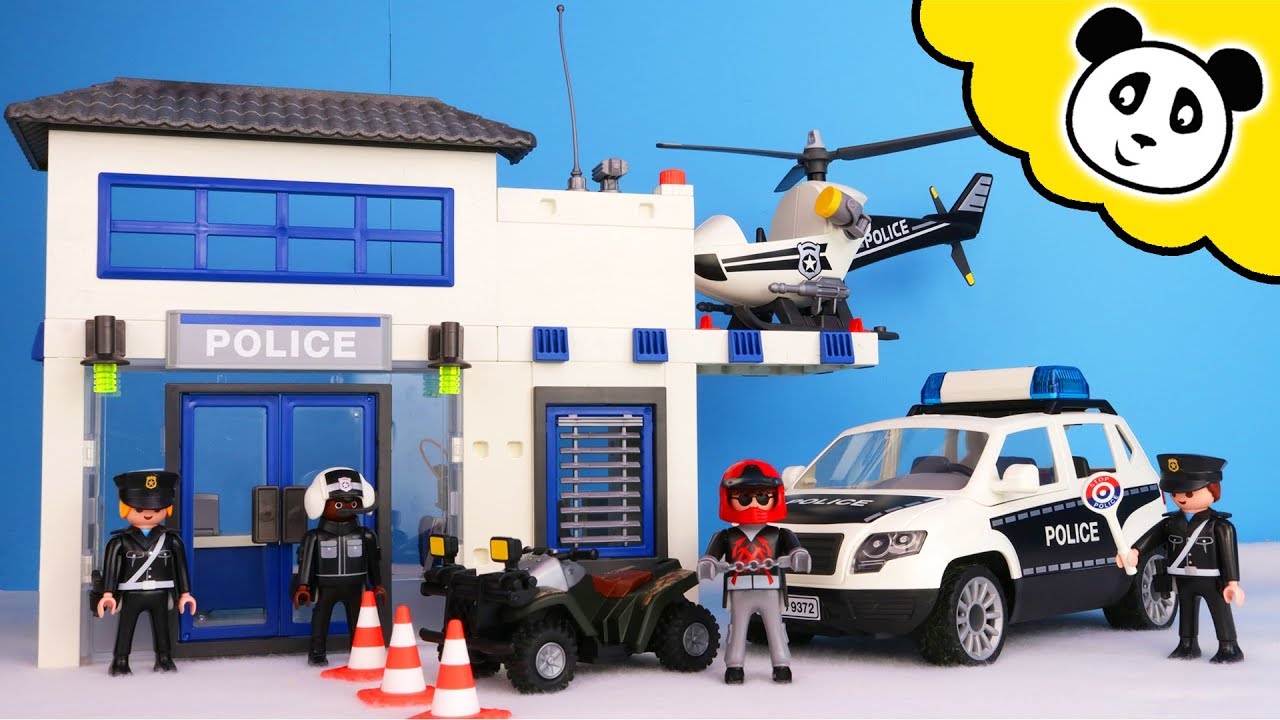 Playmobil Polizei - Die NEUE Polizeistation! Spielzeug auspacken & spielen - Pandido
