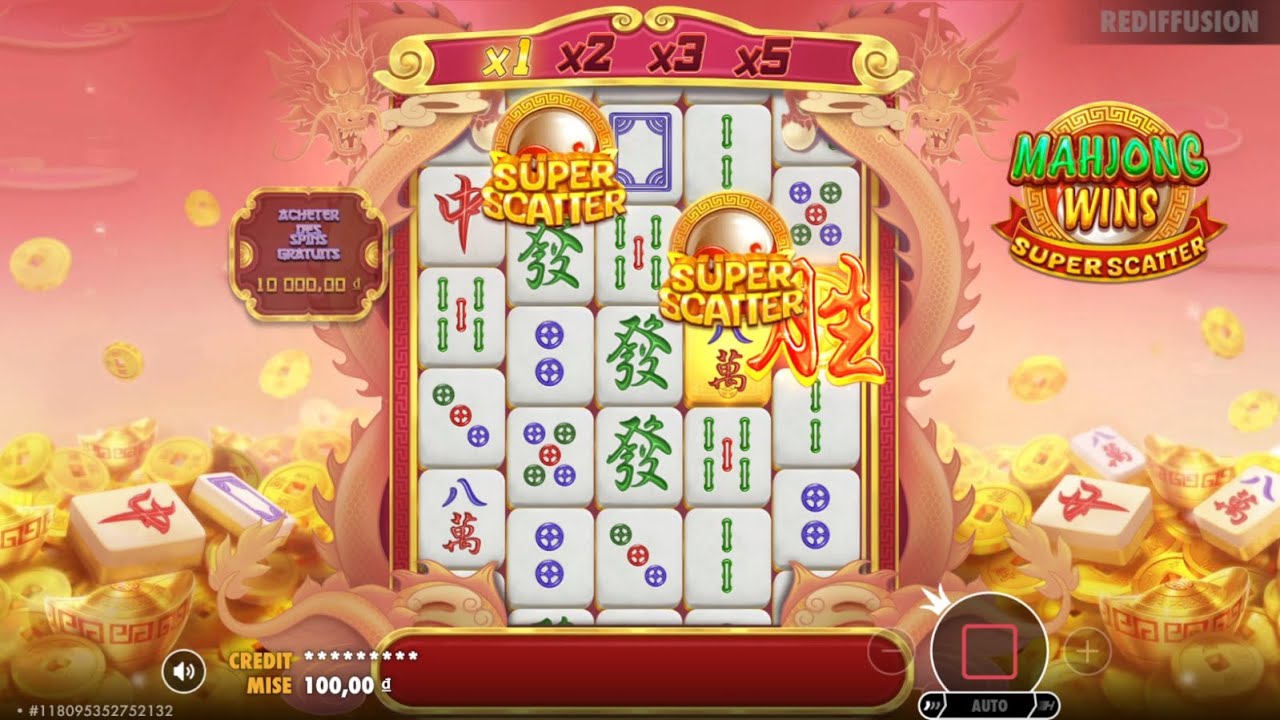 SWEET WIN on Mahjong Wins Super Scatter! DOUBLE SUPER SCATTER #slot #pragmaticplayslot