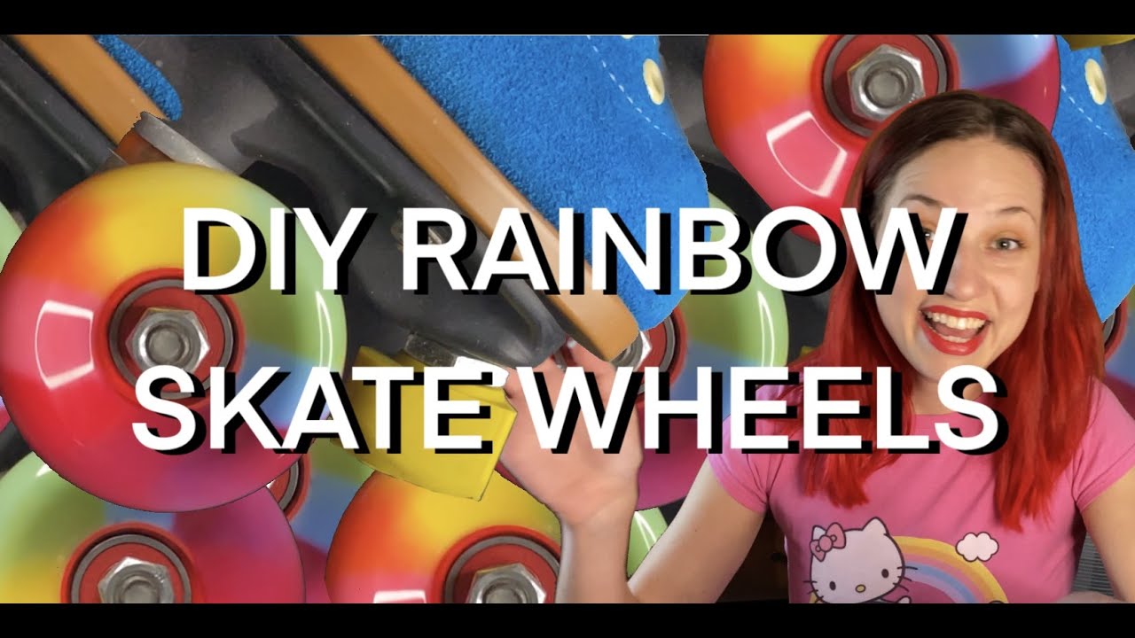 How to Dye Roller Skate Wheels Rainbow