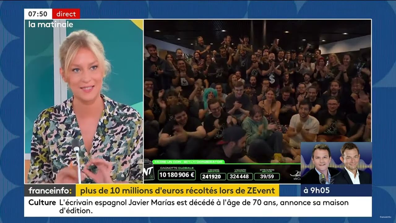 ZEvent 2022 - Chronique matinale franceinfo: (12/09/22) #ZEVENT2022