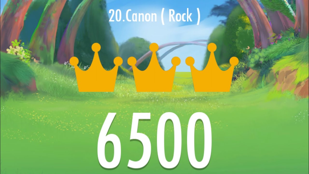 Piano Tiles 2 - Canon (Rock) 6500 score, LEGENDARY 2nd World Record!!! [Read description]