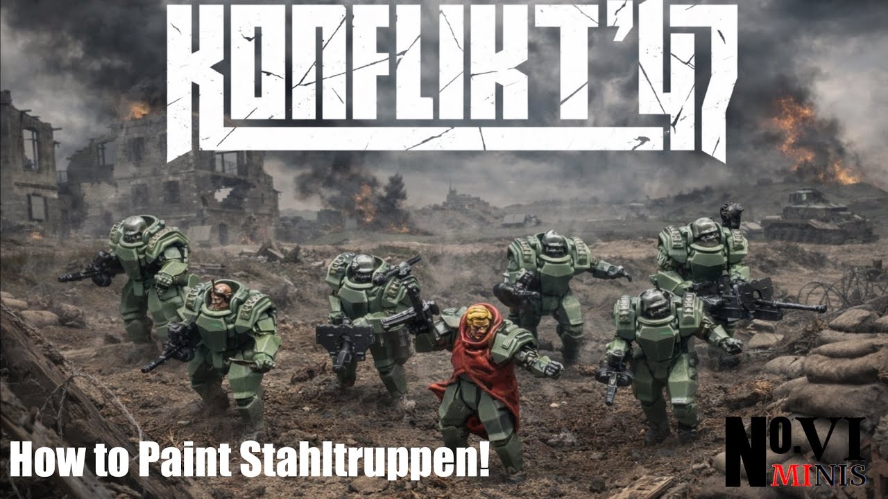 Руководство по покраске стальных солдат для игры Konflikt '47 Lightning Fast!